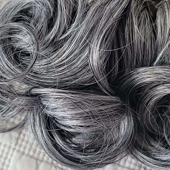 WOMENS PONY TAIL CLIP-ON GRAY COLOR # 51 - Picture 8 of 8